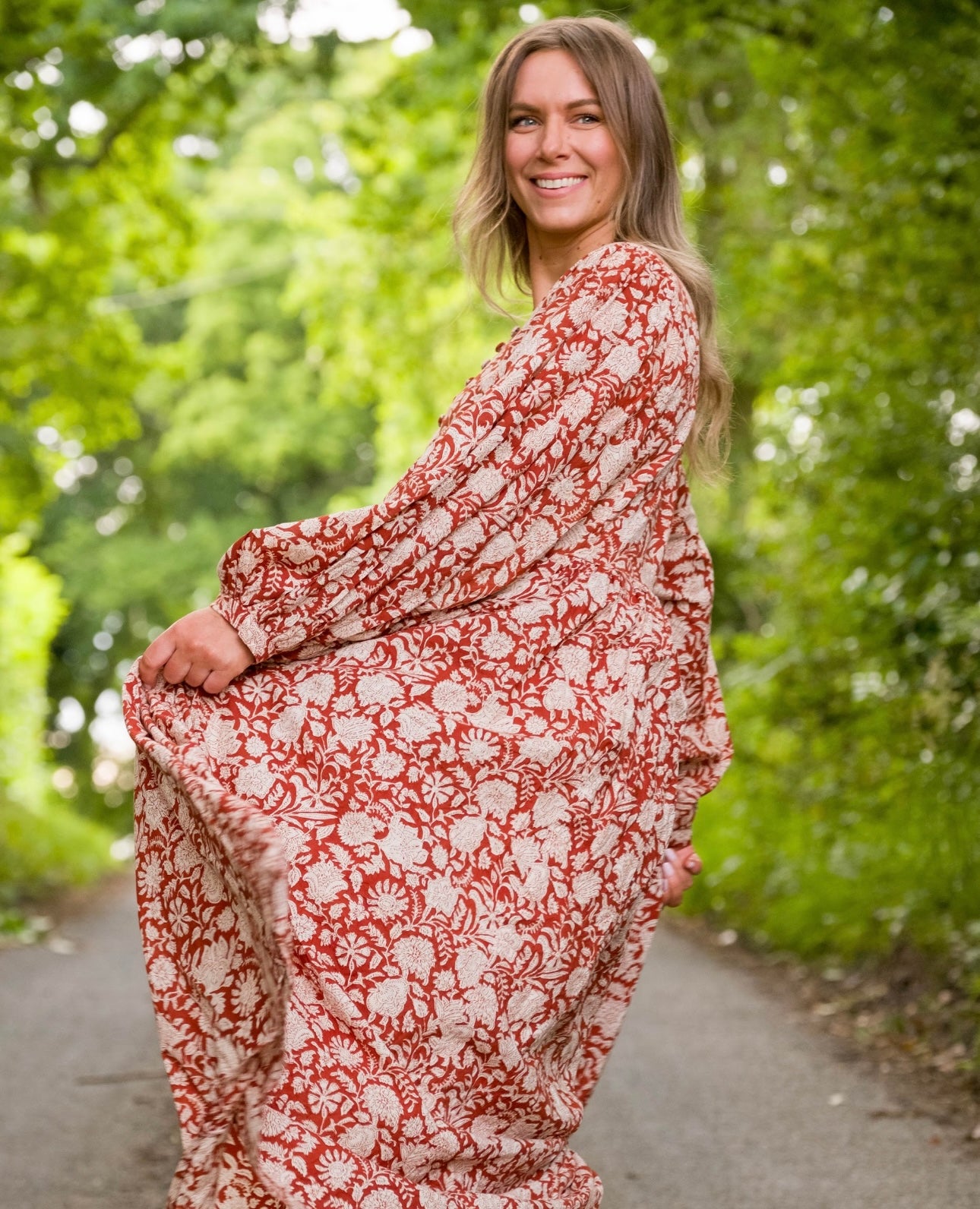 Cassie Burnt Orange Dress