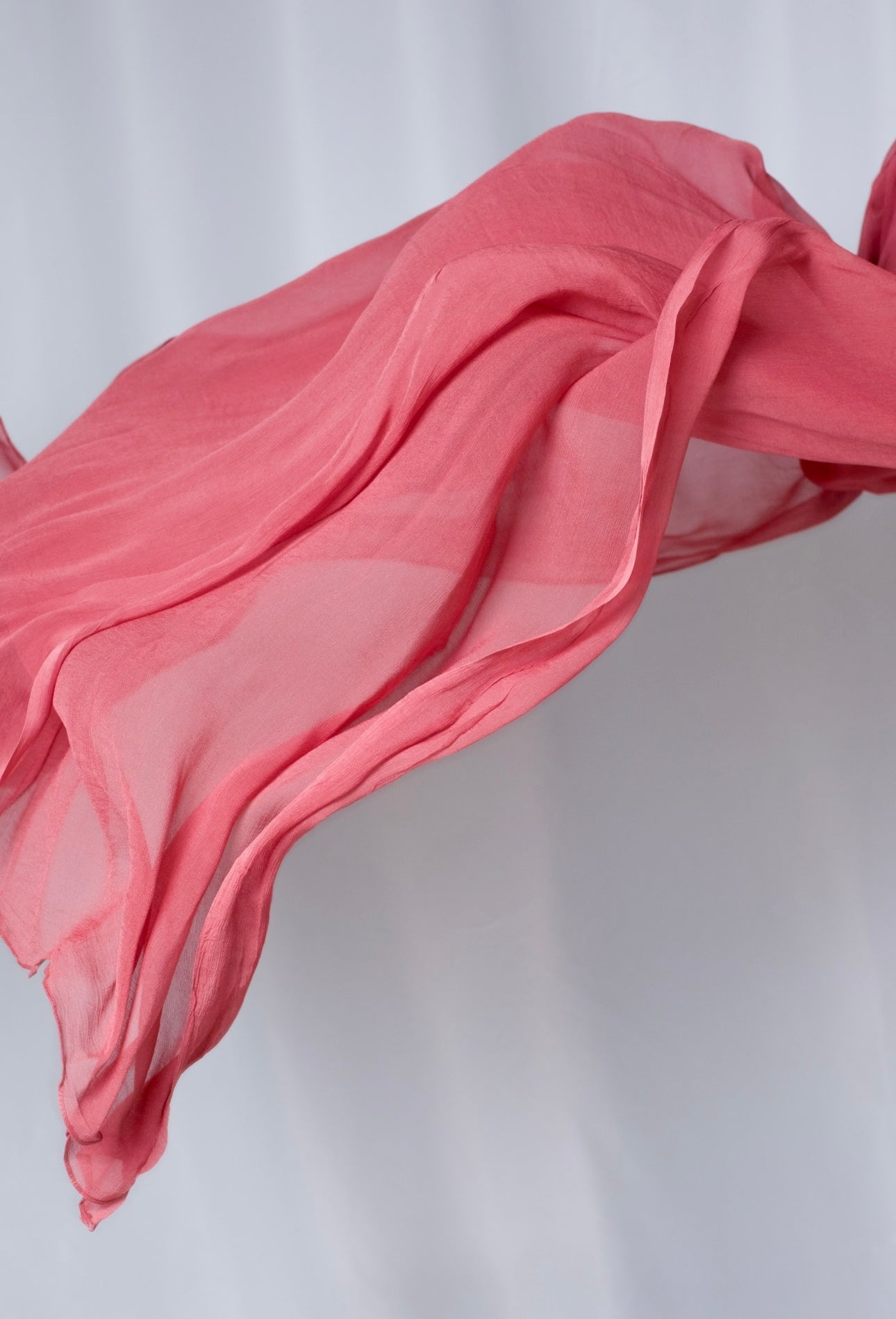 Brink Pink Silk Chiffon Scarf